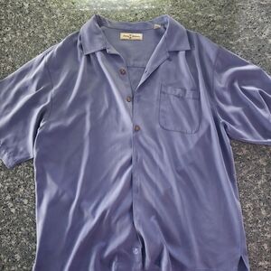 Tommy Bahama Silk Lavender Short-Sleeve Camp Shirt